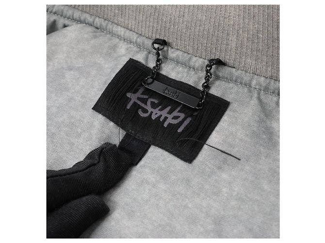 Autre Marque Ksubi Royalty Bomber Overdye Earth Jacke in Grau, M - Ansicht 6