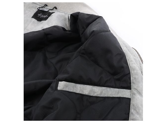 Autre Marque Ksubi Royalty Bomber Overdye Earth Jacke in Grau, M - Ansicht 7