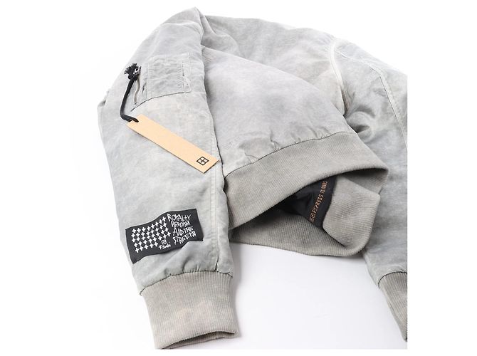 Autre Marque Ksubi Royalty Bomber Overdye Earth Jacke in Grau, M - Ansicht 9