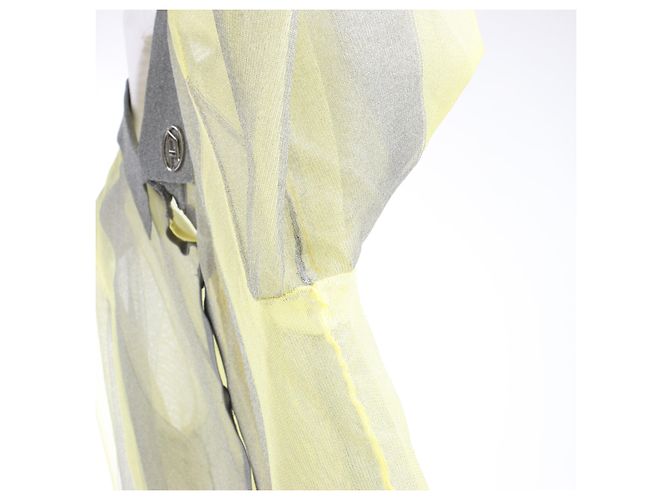 Chemise à manches longues DIESEL avec détails Lurex, Jaune, Taille S - vue 5