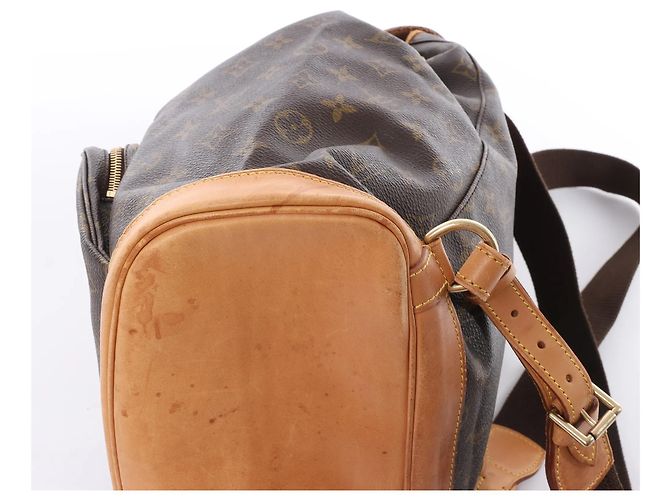 Zaino Louis Vuitton Montsouris GM Monogram Canvas Vintage Marrone M51135 - vista 8