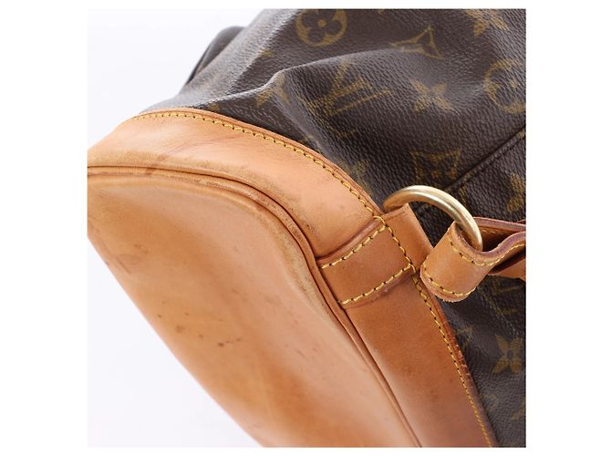 Zaino Louis Vuitton Montsouris GM Monogram Canvas Vintage Marrone M51135 - vista 9