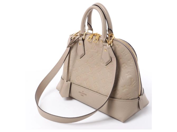 Borsa Louis Vuitton Alma PM Monogram Empreinte Neo 2Way in Beige M44885 Bordò - vista 2