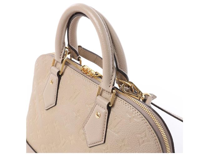 Borsa Louis Vuitton Alma PM Monogram Empreinte Neo 2Way in Beige M44885 Bordò - vista 5