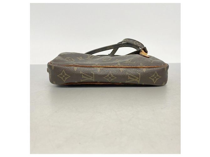 Borsa a Spalla Louis Vuitton Monogram Pochette Marly Bandoulière Marrone - vista 3