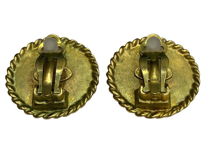 Orecchini a clip placcati oro Chanel - vista 3