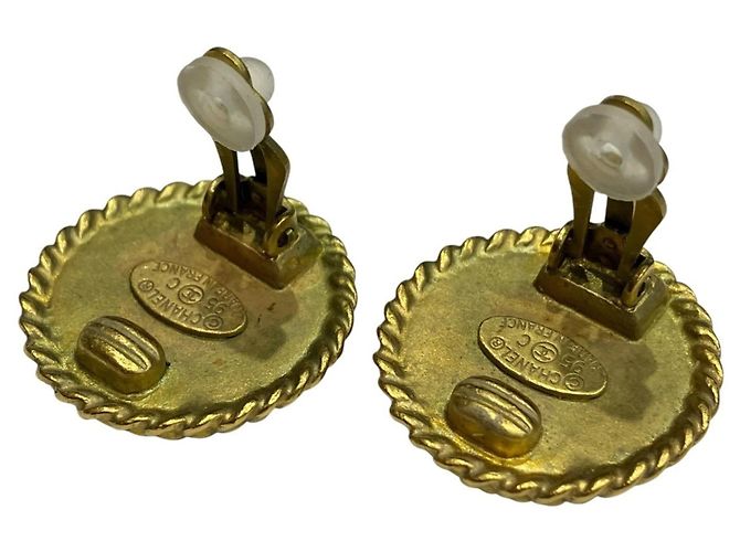 Orecchini a clip placcati oro Chanel - vista 4
