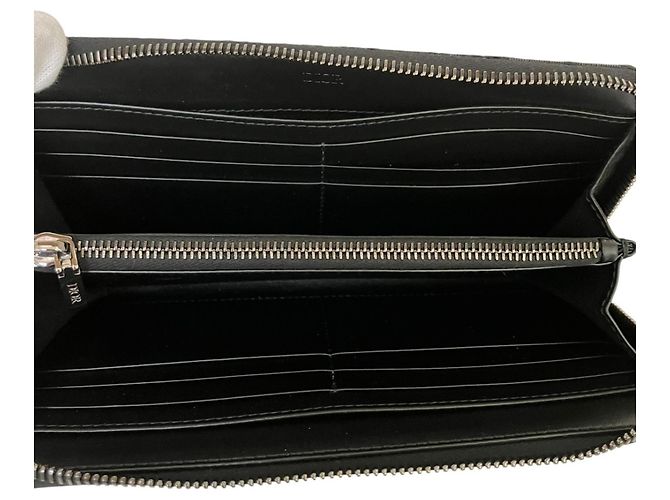 Christian Dior Dior Saddle Long Zip Wallet Schwarz - Ansicht 3