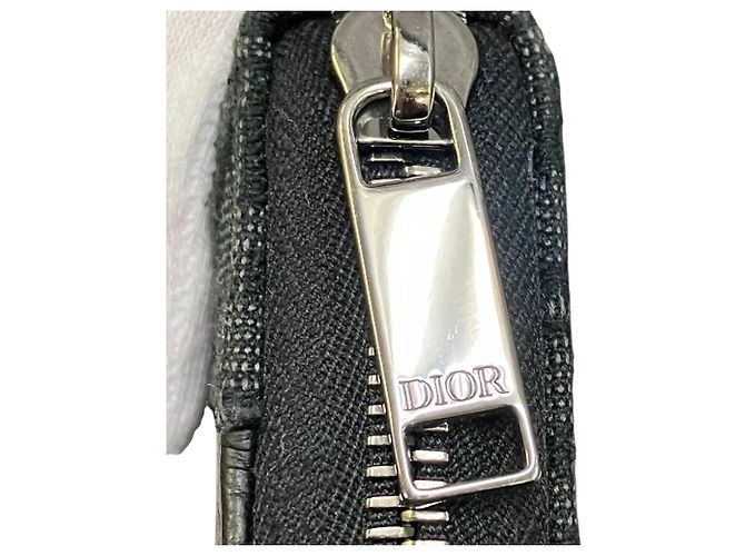Christian Dior Dior Saddle Long Zip Wallet Schwarz - Ansicht 8