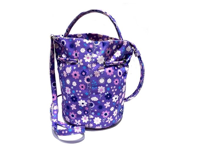 Borsa a tracolla Balenciaga Wheel XS Porpora - vista 2