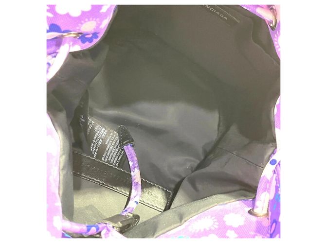 Borsa a tracolla Balenciaga Wheel XS Porpora - vista 5