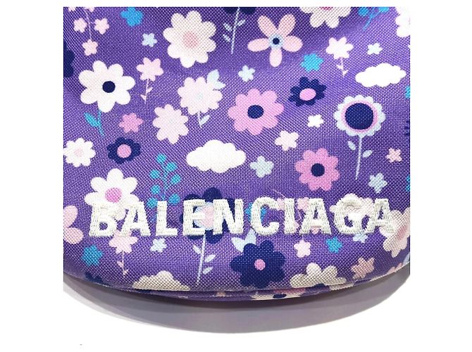 Borsa a tracolla Balenciaga Wheel XS Porpora - vista 9