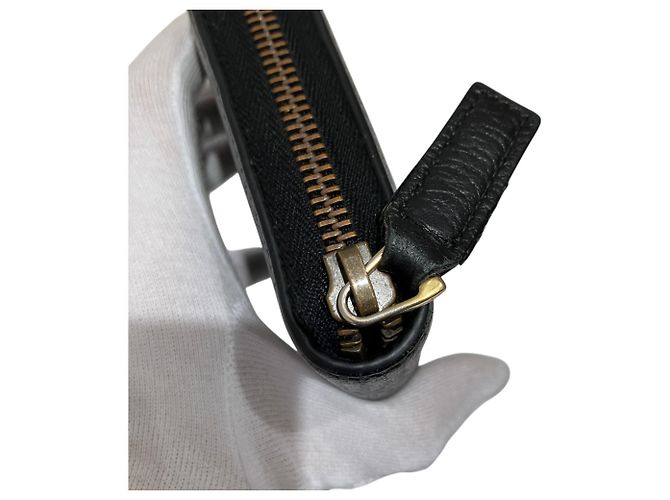 Portafoglio rotondo con zip Gucci Bee & Star Nero - vista 9