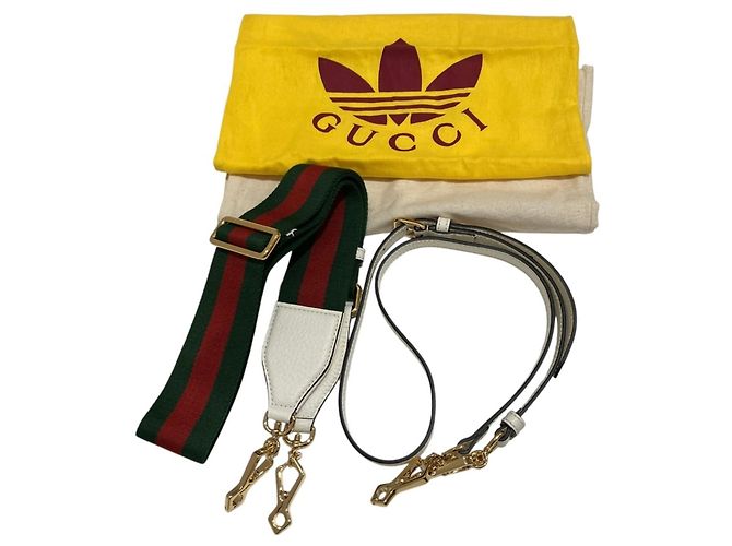 Borsa Mini Top Handle Gucci x Adidas Bianco - vista 5