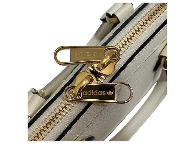 Borsa Mini Top Handle Gucci x Adidas Bianco - vista 8