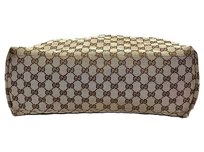 Borsa Tote Gucci Sherry Line Beige - vista 3