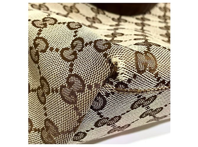Borsa Tote Gucci Sherry Line Beige - vista 8