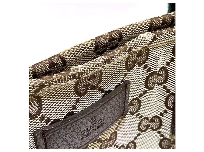 Borsa Tote Gucci Sherry Line Beige - vista 9