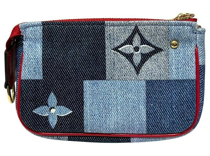 Portafoglio Micro Pochette Accessoires Louis Vuitton Rosso Blu - vista 2