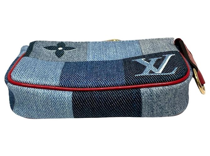 Portafoglio Micro Pochette Accessoires Louis Vuitton Rosso Blu - vista 3