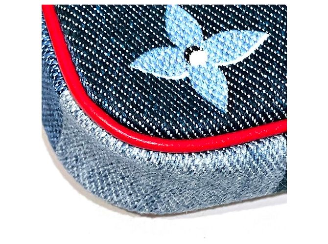 Portafoglio Micro Pochette Accessoires Louis Vuitton Rosso Blu - vista 7