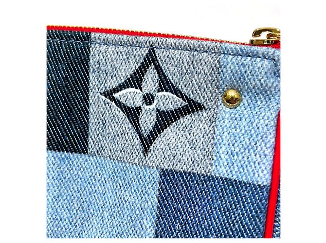 Portafoglio Micro Pochette Accessoires Louis Vuitton Rosso Blu - vista 8