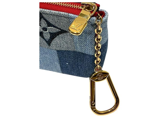 Portafoglio Micro Pochette Accessoires Louis Vuitton Rosso Blu - vista 9