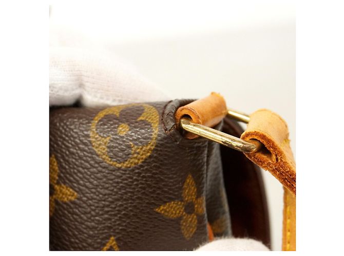 Borsa a Spalla Louis Vuitton Monogram Musette Salsa Marrone - vista 7