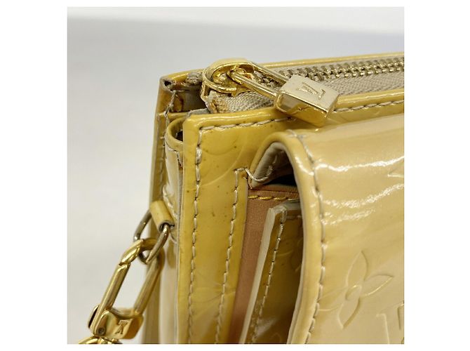 Borsa a Spalla Louis Vuitton Vernis Mott Beige - vista 10