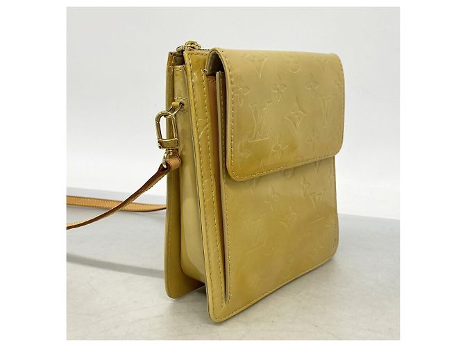 Borsa a Spalla Louis Vuitton Vernis Mott Beige - vista 2