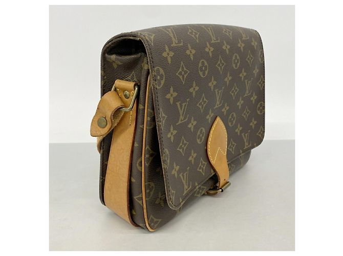 Borsa a tracolla Louis Vuitton Monogram Cartouchiere GM Marrone - vista 2