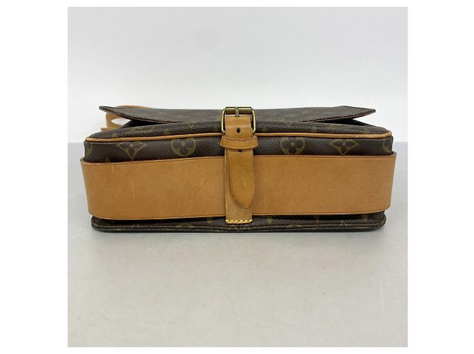Borsa a tracolla Louis Vuitton Monogram Cartouchiere GM Marrone - vista 3