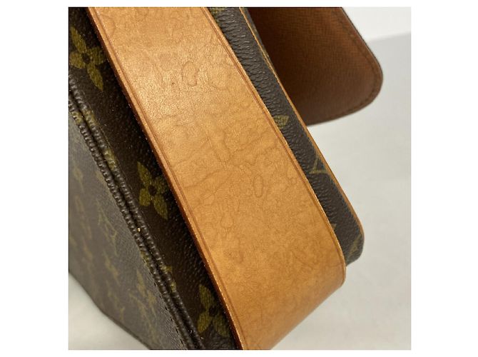 Borsa a tracolla Louis Vuitton Monogram Cartouchiere GM Marrone - vista 8