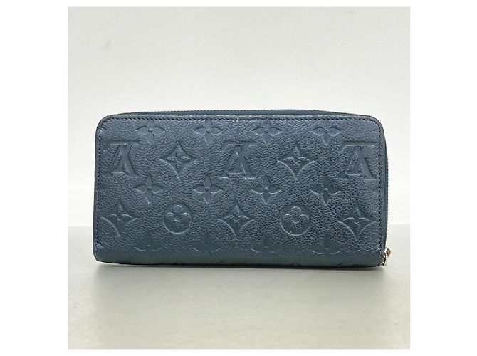 Louis Vuitton Monogram Empreinte Flower Stud Zippy Wallet Blau - Ansicht 9