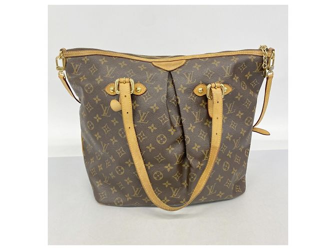 Borsa Louis Vuitton Monogram Palermo GM Marrone - vista 12
