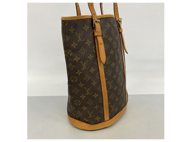 Borsa Tote Louis Vuitton Monogram Bucket GM Marrone - vista 2