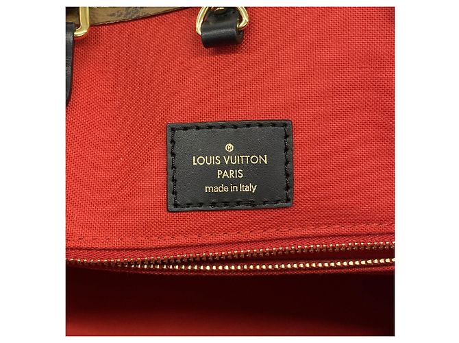 Borsa Tote Louis Vuitton Monogram Giant Reverse OnTheGo MM Marrone - vista 5