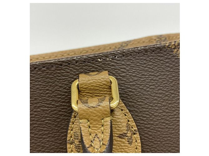 Borsa Tote Louis Vuitton Monogram Giant Reverse OnTheGo MM Marrone - vista 7