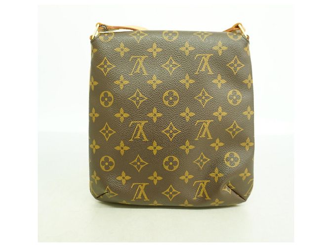 Borsa a tracolla Louis Vuitton Monogram Musette Salsa Marrone - vista 10