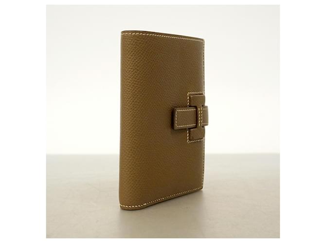 Hermès Cartera Compacta Passant Hermes Gris pardo - vista 2