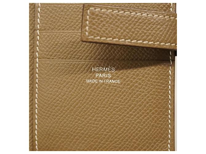 Hermès Cartera Compacta Passant Hermes Gris pardo - vista 5