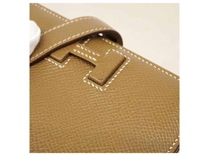 Hermès Cartera Compacta Passant Hermes Gris pardo - vista 6