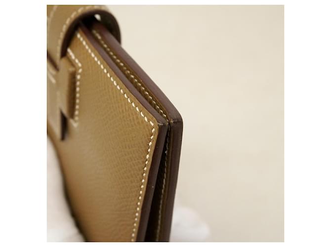 Hermès Cartera Compacta Passant Hermes Gris pardo - vista 7