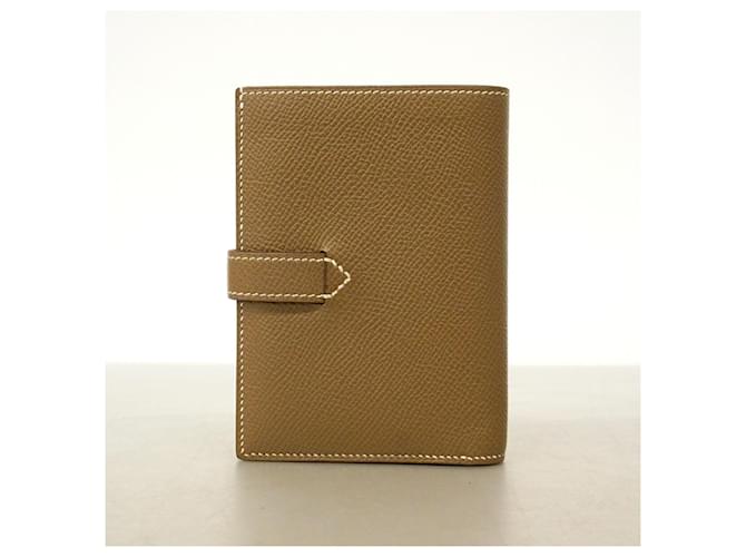 Hermès Cartera Compacta Passant Hermes Gris pardo - vista 8