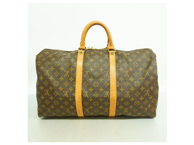Louis Vuitton Boston Monogram Keepall 50 Tasche Braun - Ansicht 12