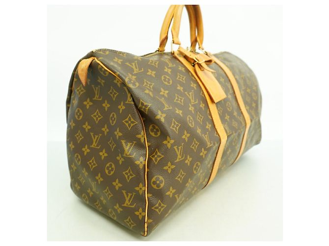 Louis Vuitton Boston Monogram Keepall 50 Tasche Braun - Ansicht 2