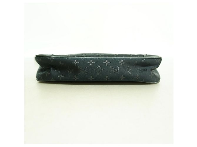 Borsa/Pochette Louis Vuitton Monogram Satin Little Boulogne Nero - vista 3
