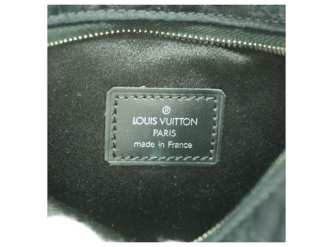 Borsa/Pochette Louis Vuitton Monogram Satin Little Boulogne Nero - vista 5