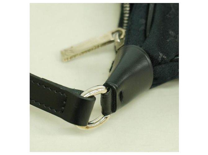Borsa/Pochette Louis Vuitton Monogram Satin Little Boulogne Nero - vista 7