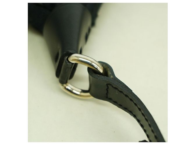 Borsa/Pochette Louis Vuitton Monogram Satin Little Boulogne Nero - vista 8